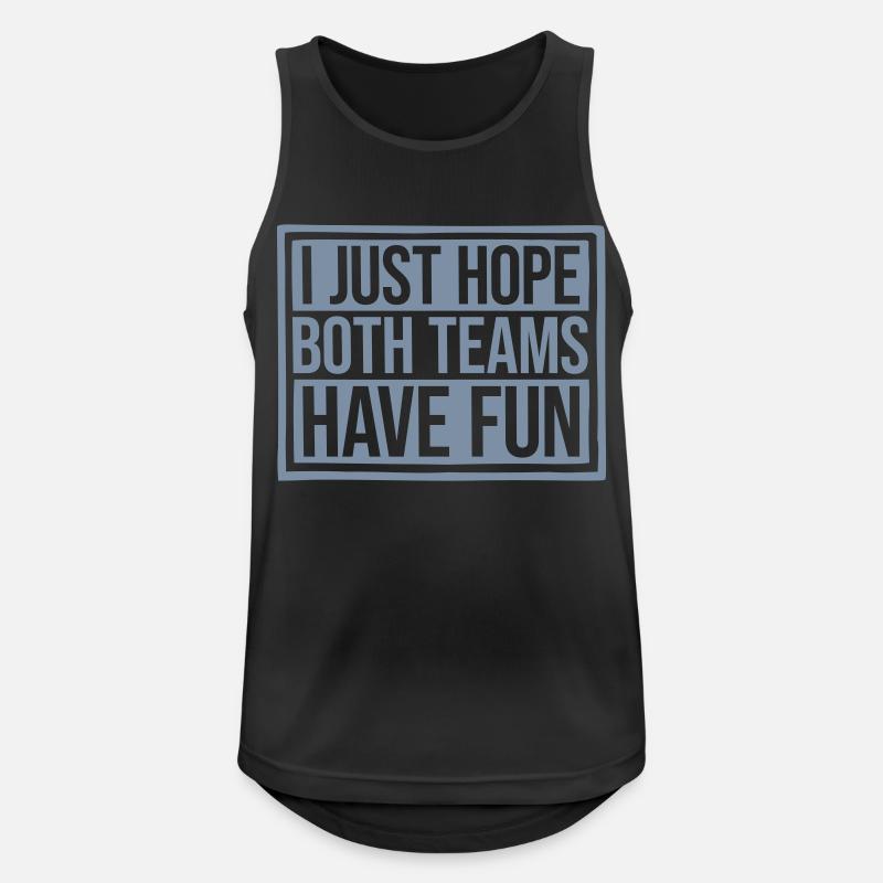 Both Teams Have Fun - Männer Tank Top atmungsaktiv - Schwarz