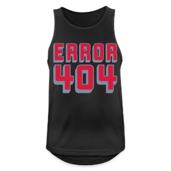 Connection Problem Error 404 - Men's Breathable Tank Top - black - Front - Nick (188cm)