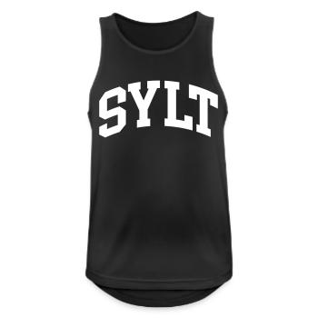 Sylt - Men's Breathable Tank Top - black - Front - Nick (188cm)