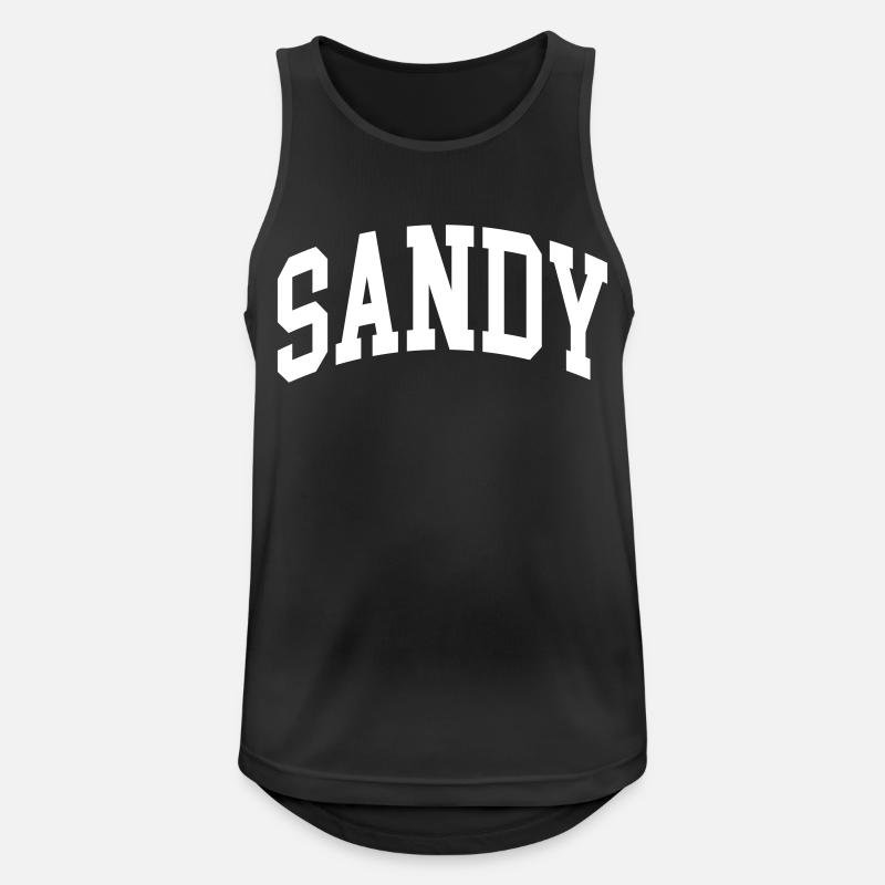 Sandy - Men's Breathable Tank Top - black
