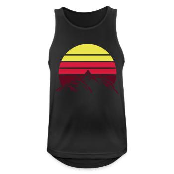 Mountains Mountains - Men's Breathable Tank Top - black - Front - Nick (188cm)