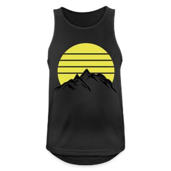 Mountains Mountains Mountains 1 - Men's Breathable Tank Top - black - Front - Nick (188cm)