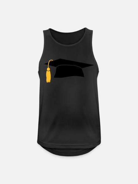 Graduation Cap - Men's Breathable Tank Top - black