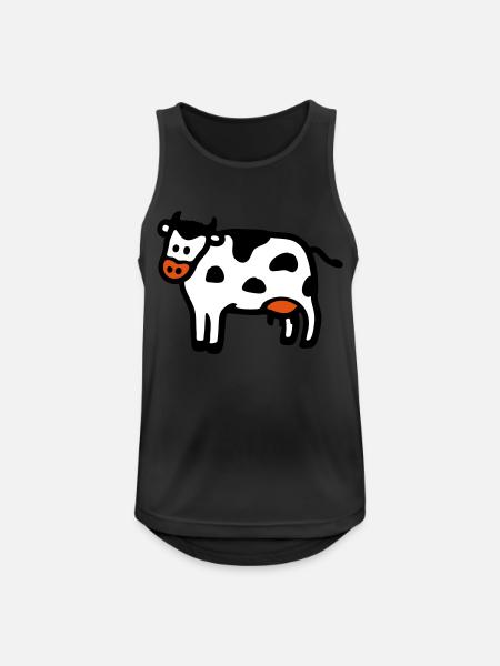 Cow 3 - Men's Breathable Tank Top - black