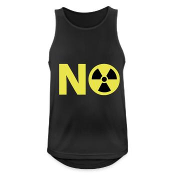 Atomkraft Nein Danke NO - Männer Tank Top atmungsaktiv - Schwarz - Vorne - Nick (188cm)