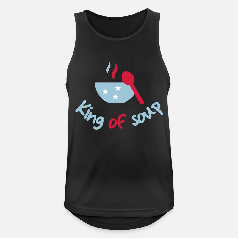 kochen - Männer Tank Top atmungsaktiv - Schwarz