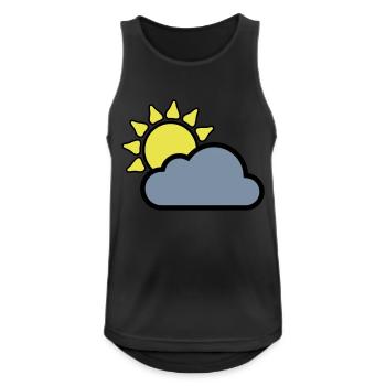 Cloud - Sun - Cloud - Sun - Men's Breathable Tank Top - black - Front - Nick (188cm)