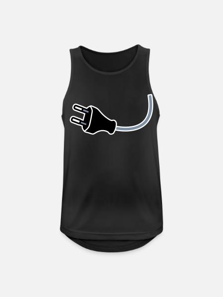 Plug - Men's Breathable Tank Top - black
