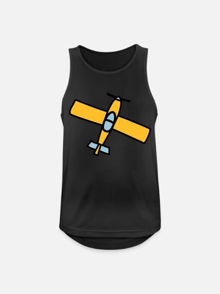Airplane Design - Men's Breathable Tank Top - black