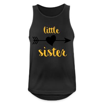 Little Sister - Débardeur respirant Homme - noir - Devant - Nick (188cm)