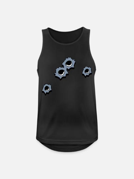 Hole holes - Men's Breathable Tank Top - black