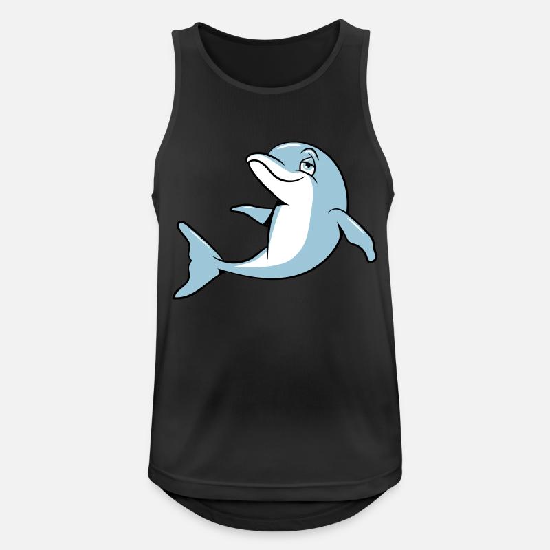 Delfin witty sweet - Men's Breathable Tank Top - black