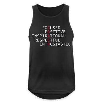 Coach - Men's Breathable Tank Top - black - Front - Nick (188cm)