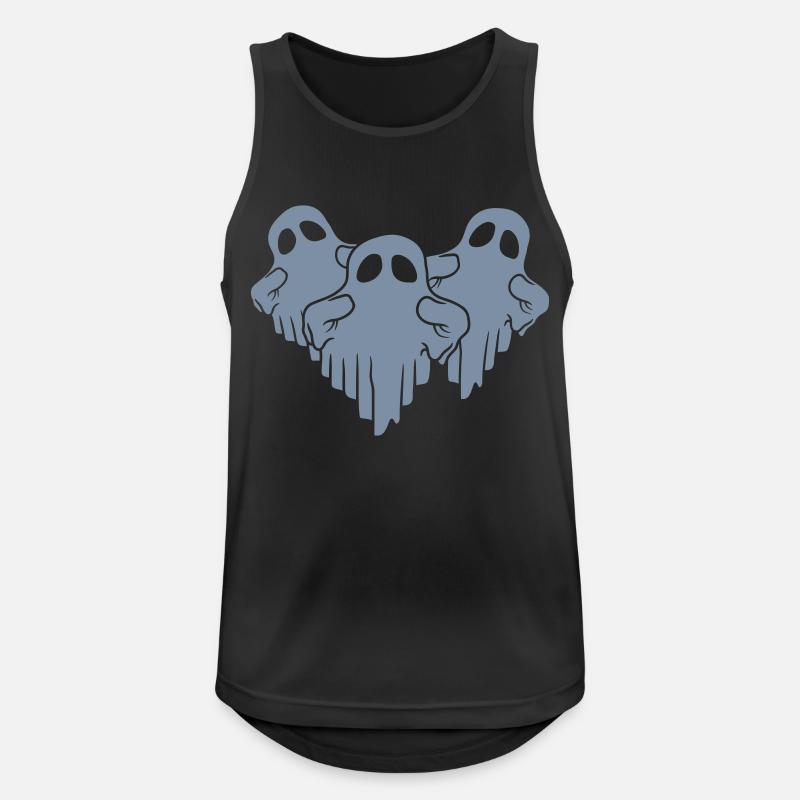Crew 3 funny ghosts - Men's Breathable Tank Top - black