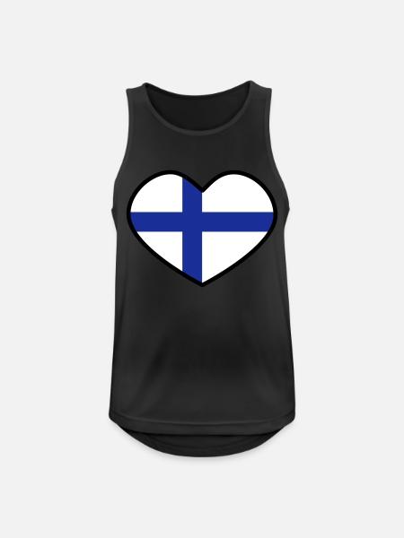 Finland - Men's Breathable Tank Top - black