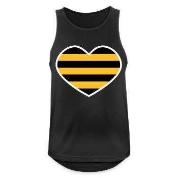 Rodent heart - Men's Breathable Tank Top - black - Front - Nick (188cm)