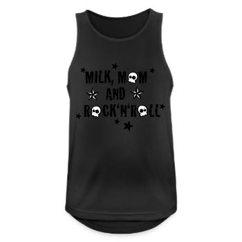 maman de lait Trash - Débardeur respirant Homme - noir - Devant - Nick (188cm)