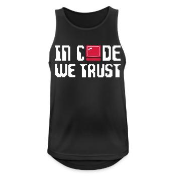 Nerd - Männer Tank Top atmungsaktiv - Schwarz - Vorne - Nick (188cm)
