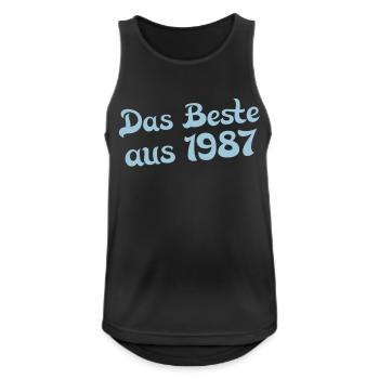 the best of 1987 - Men's Breathable Tank Top - black - Front - Nick (188cm)