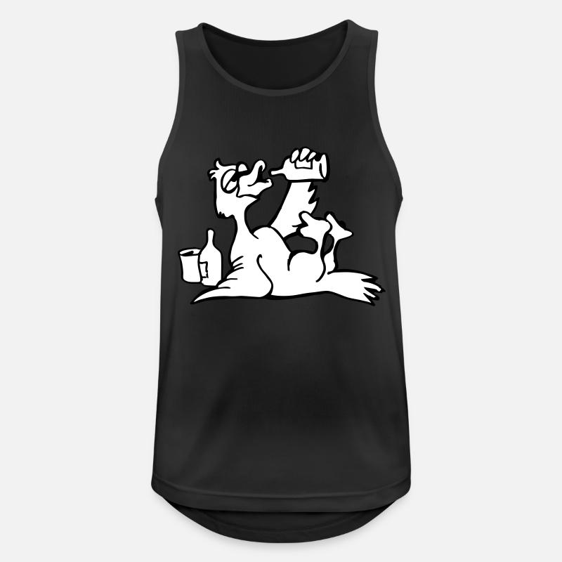 sauf duck - Men's Breathable Tank Top - black