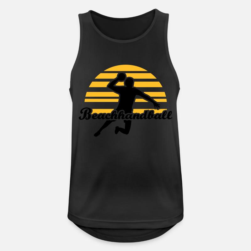 Beachhandball - Men's Breathable Tank Top - black