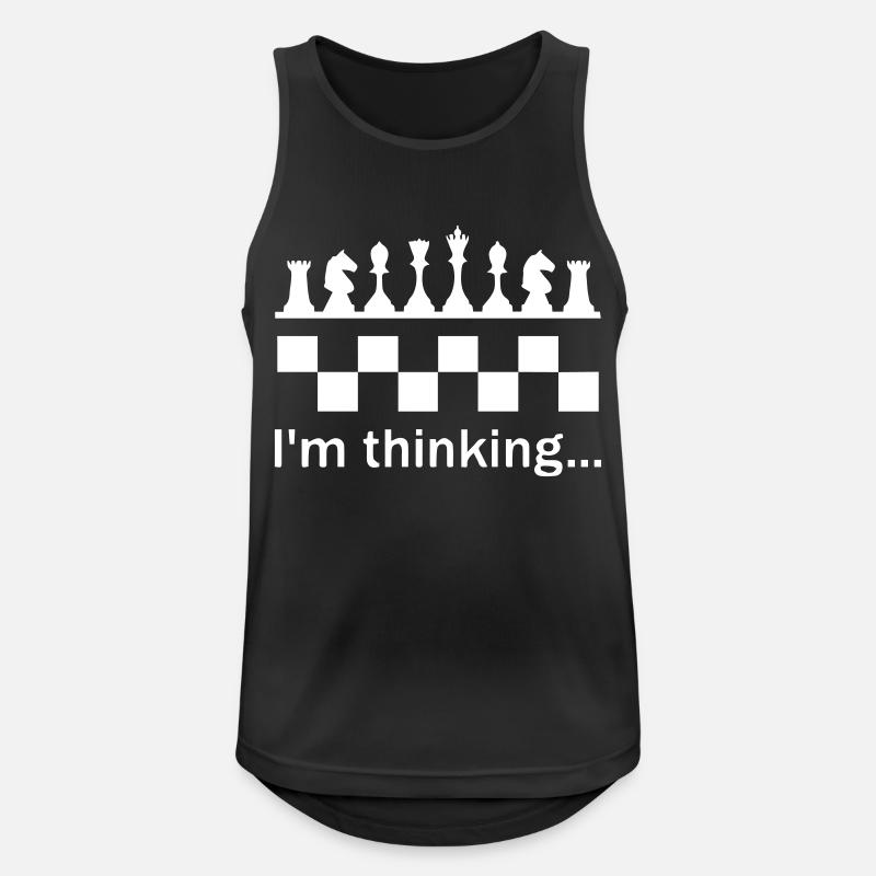 I m Thinking Chess - Men's Breathable Tank Top - black