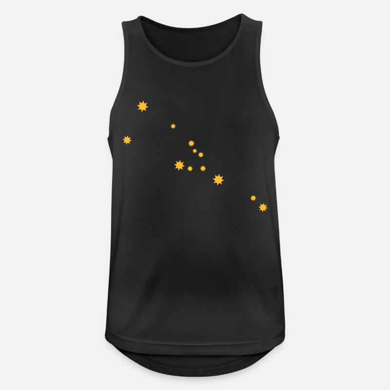 Sternzeichen Stier Sternbilder Nachthimmel Taurus - Männer Tank Top atmungsaktiv - Schwarz
