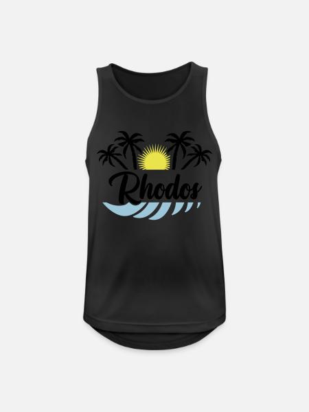 Rhodes - Men's Breathable Tank Top - black