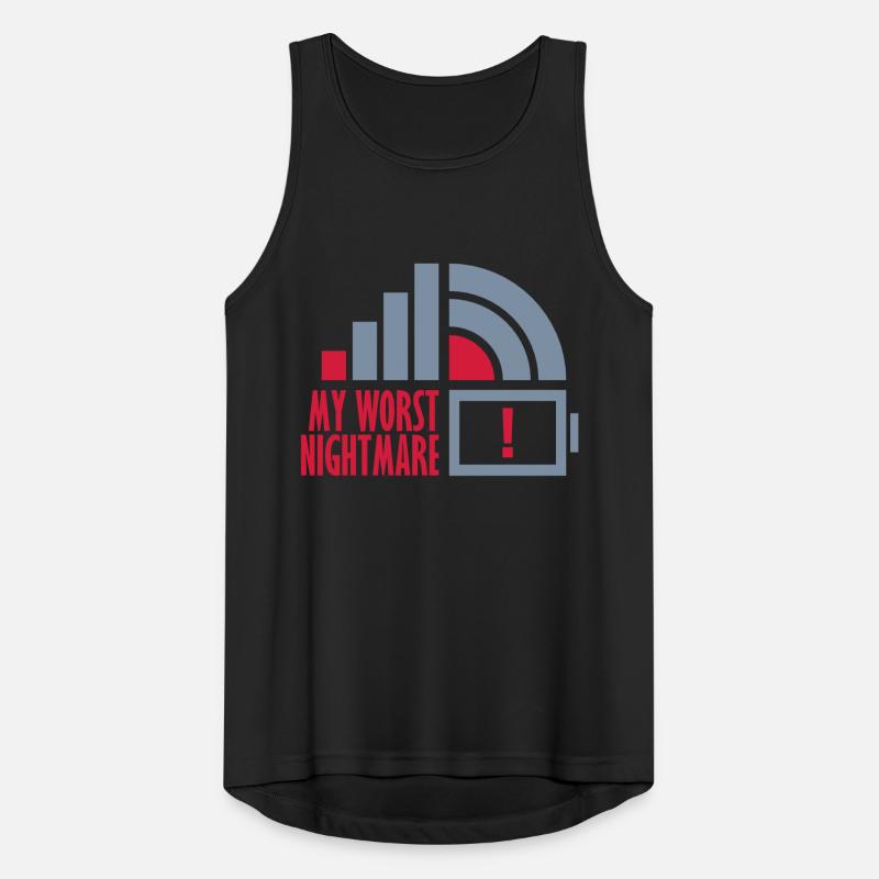 Logos my worst nightmare Men's Breathable Tank Top