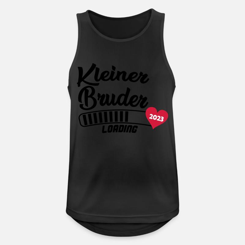 Kleiner Bruder Loading 2023 - Männer Tank Top atmungsaktiv - Schwarz