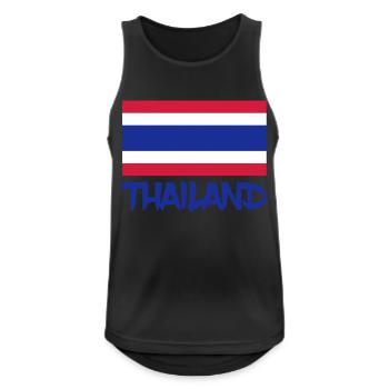 Thaïlande - Débardeur respirant Homme - noir - Devant - Nick (188cm)