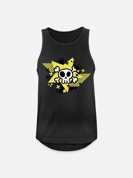 skull - Débardeur respirant Homme - noir