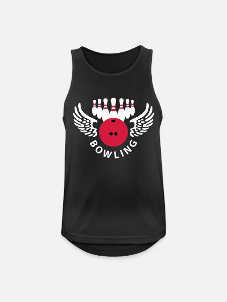 bowling_club_b_3c - Männer Tank Top atmungsaktiv - Schwarz