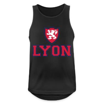 Lyon - Débardeur respirant Homme - noir - Devant - Nick (188cm)