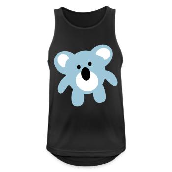 koala - Débardeur respirant Homme - noir - Devant - Nick (188cm)