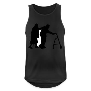 Opa Oma Sanitäter alt alt - Männer Tank Top atmungsaktiv - Schwarz - Vorne - Nick (188cm)