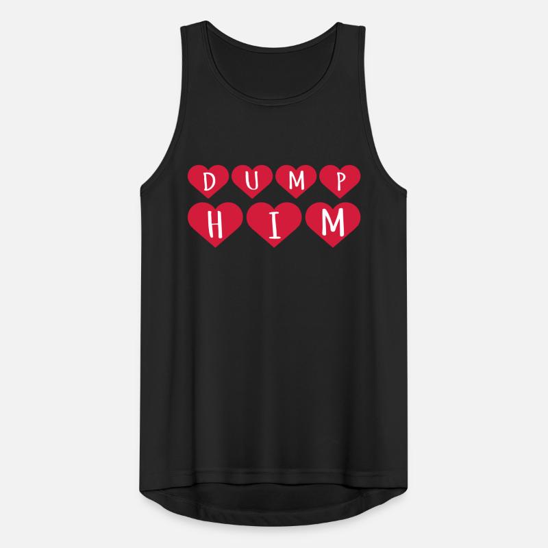 dump him quote logo Men's Breathable Tank Top