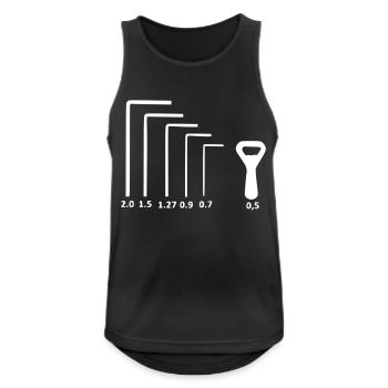 Handwerker Set - Männer Tank Top atmungsaktiv - Schwarz - Vorne - Nick (188cm)