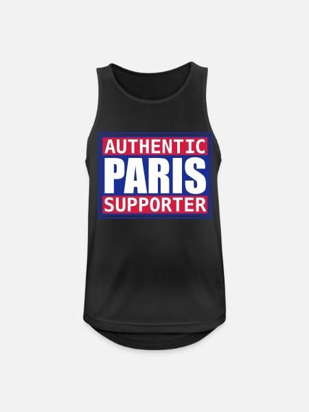 Paris Authentic bear - Men's Breathable Tank Top - black