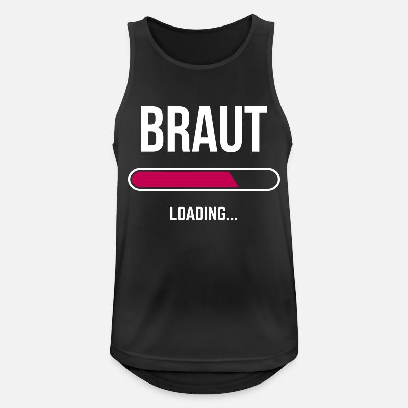 Braut loading - Männer Tank Top atmungsaktiv - Schwarz