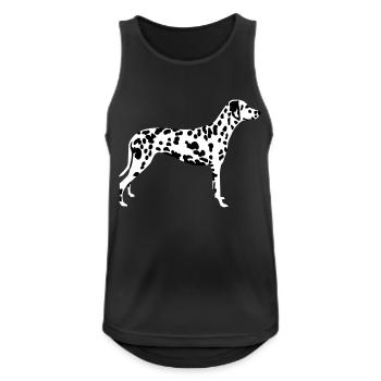 Dalmatian - Men's Breathable Tank Top - black - Front - Nick (188cm)