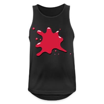Klecks fleck blut - Männer Tank Top atmungsaktiv - Schwarz - Vorne - Nick (188cm)