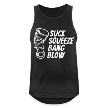 Mechanic Engine Piston - Men's Breathable Tank Top - black - Front - Nick (188cm)