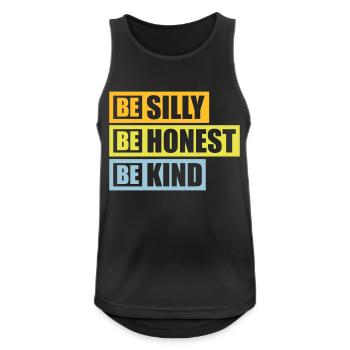 Silly Honest Child - Men's Breathable Tank Top - black - Front - Nick (188cm)