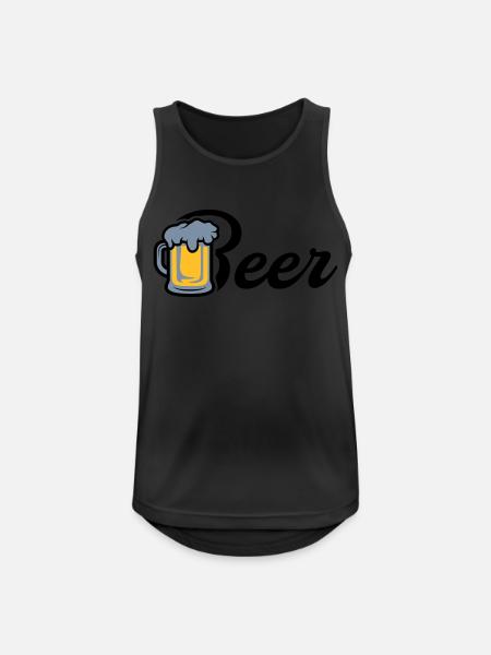 Beer Maßkrug - Men's Breathable Tank Top - black