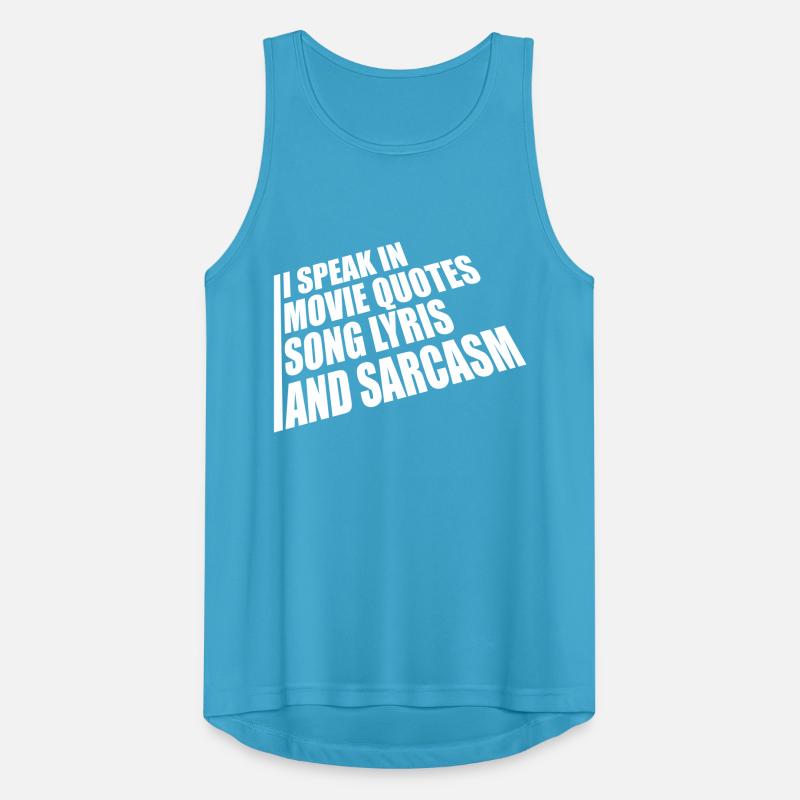 speak lyrics and sarcasm Men's Breathable Tank Top