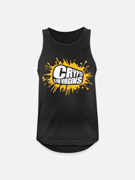 crypto is for virgins - Men's Breathable Tank Top - black