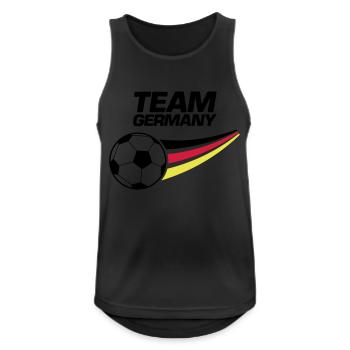 Équipe d’Allemagne de football - Débardeur respirant Homme - noir - Devant - Nick (188cm)