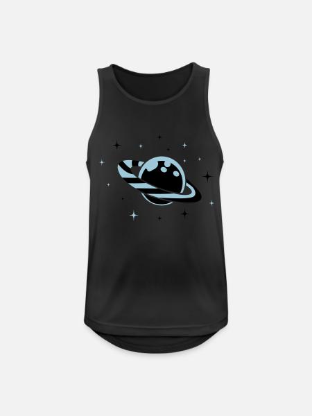 Planet 01 - Men's Breathable Tank Top - black
