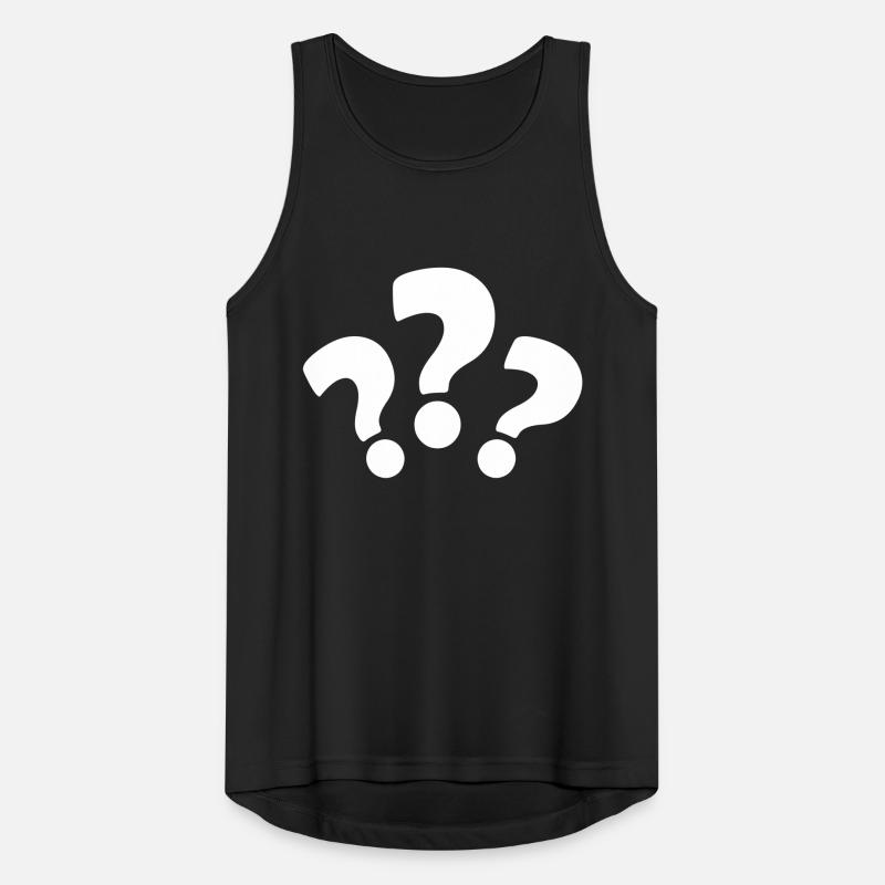 fragezeichen Männer Tank Top atmungsaktiv